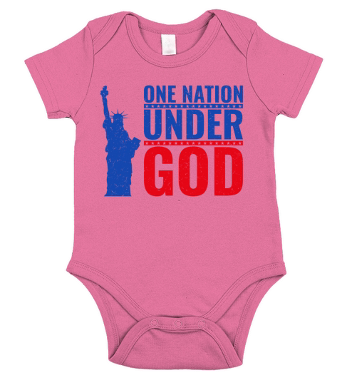 One Nation Under GOD Short Sleeve Baby One-Piece