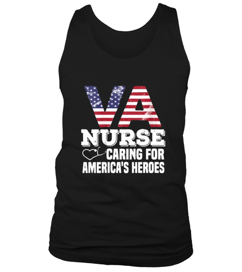 Womens VA Nurse Caring For Americas Heroes Veterans Affairs Nurse Tank Top Unisex