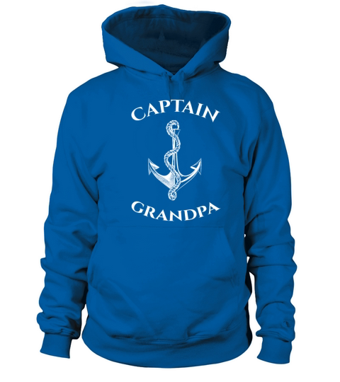 Captain Grandpa Anchor Sailing Sailor Boat Gift Women's Hoodie