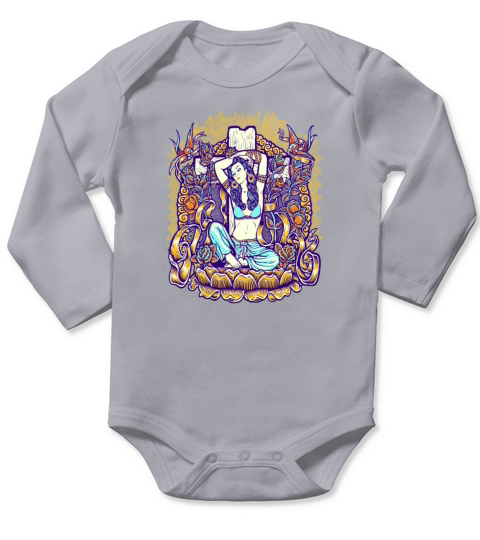 Mexican american goddess Long Sleeve Baby One-Piece