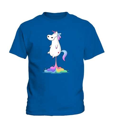 Unicorn Farting a Rainbow Kids T-Shirt