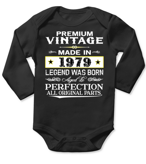 PREMIUM VINTAGE 1979 Long Sleeve Baby One-Piece