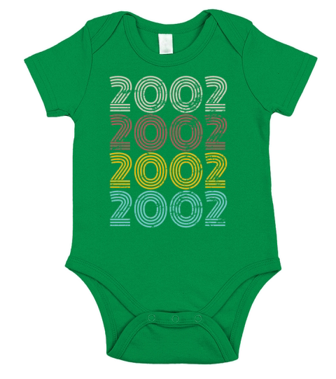 Born In 2002 Short Sleeve Baby One-Piece