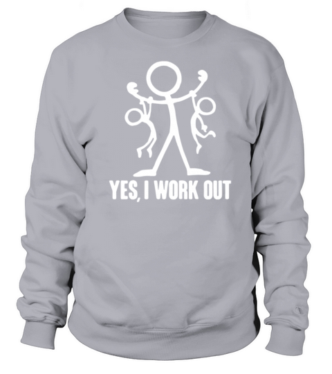 Yes I Work Out Funny Dad Women's Sweatshirt