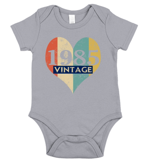 Vintage 1985 Retro Short Sleeve Baby One-Piece