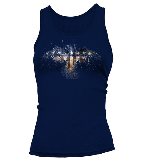 Bald Eagle US Flag Women's Tank Top