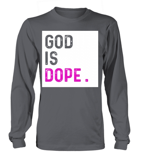 God Is Dope Purple Funny Christian Faith Believe G Women's Long Sleeve