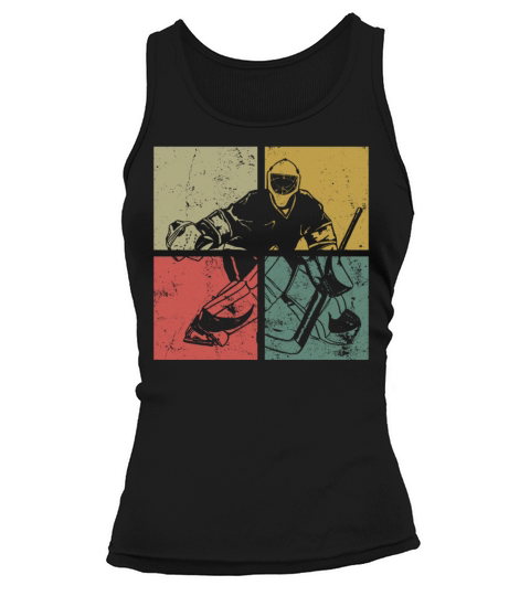 Ice Hockey Goalie Vintage Retro Women's Tank Top