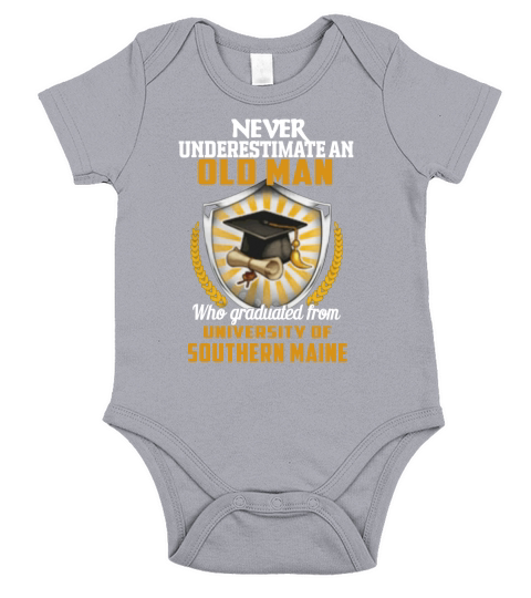 OM University of Southern Maine Short Sleeve Baby One-Piece