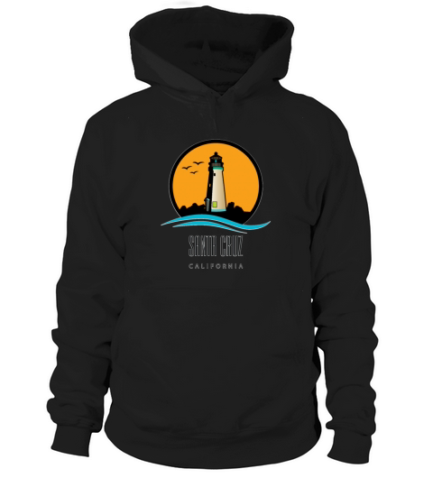 Santa Cruz Light House Harbor Landmark for Light Women's Hoodie