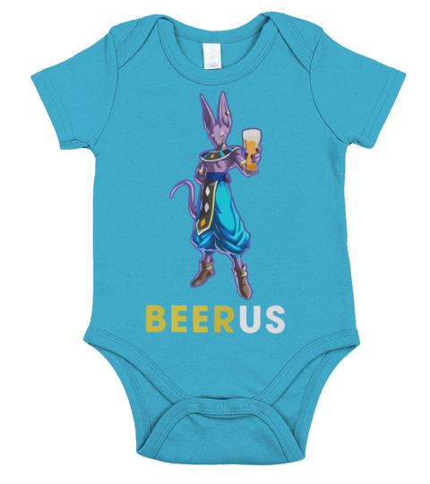 Dragon Ball Beerus with Beer Short Sleeve Baby One-Piece
