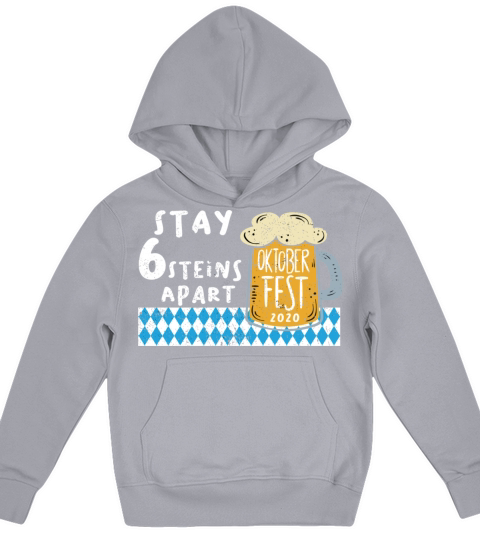 Oktoberfest 2020 Bavarian 6 Stein Apart Beer Octob Kids Hoodie