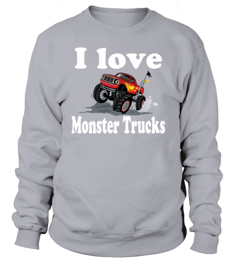 i love monster trucks Women's Sweatshirt