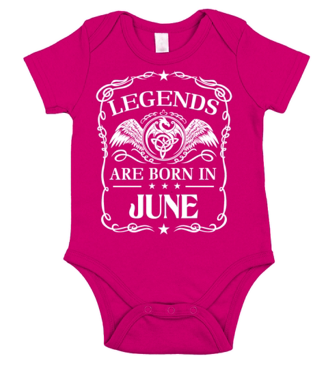 Legends are born in June Short Sleeve Baby One-Piece