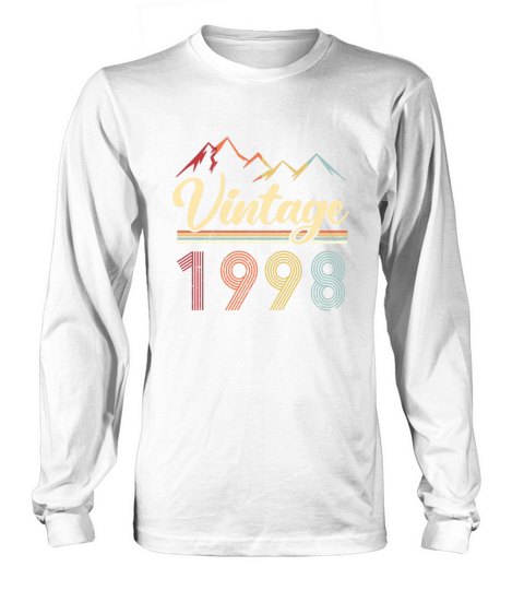 Vintage 1998 23th Birthday Retro 23 Years Old Women's Long Sleeve
