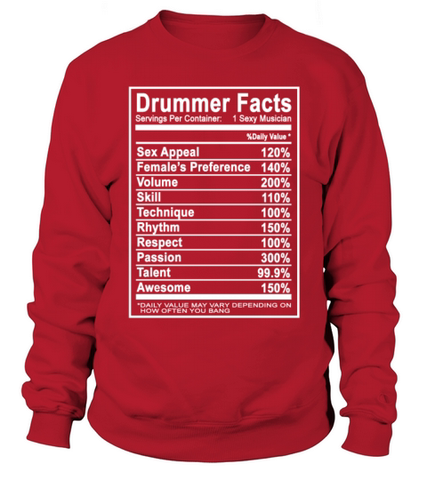 Drummer - Drummer - drummer facts T shirt Women's Sweatshirt