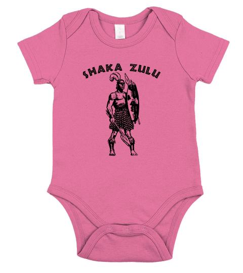 Shaka Zulu   Art Zulu Warrior Black Pride African King Short Sleeve Baby One-Piece