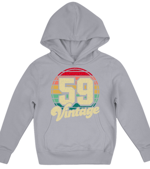 Vintage 1959 Gifts Birthday Born in 59 Gift Idea Kids Hoodie