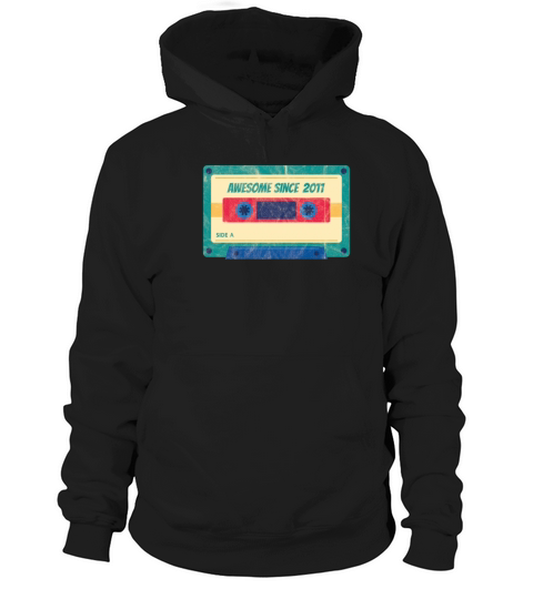 9 th Birthday Celebration Gift Awesome Since 2011 Men's Hoodie
