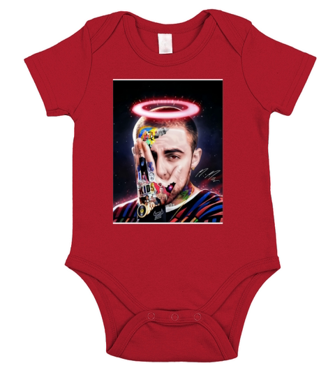 R.I.P Mac Miller Angel Artist Rapper signature shirt Short Sleeve Baby One-Piece
