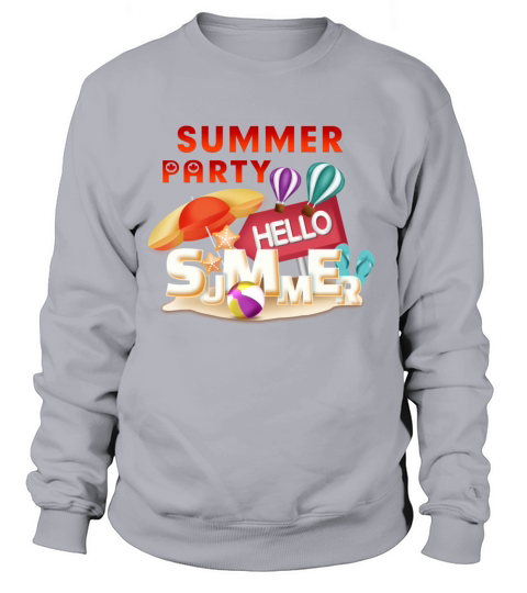 Summer Party beach sea water Women's Sweatshirt