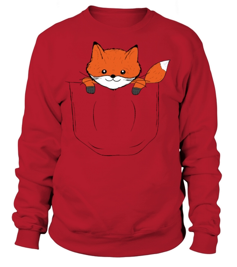 Fox Babyfox Breast Pocket Baby Gift Women's Sweatshirt
