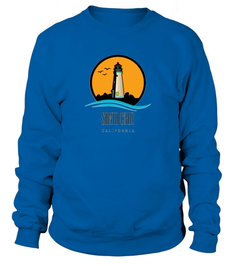 Santa Cruz Light House Harbor Landmark for Light Women's Sweatshirt