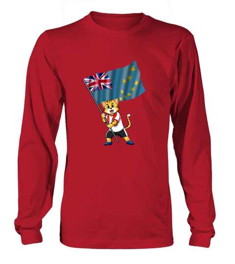 Tuvalu fan cat Women's Long Sleeve
