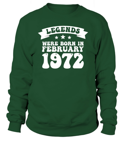 50th birthday February vintage 1972 gift idea Sweatshirt Unisex