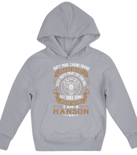HANSON Last Name, Surname Tshirt Kids Hoodie