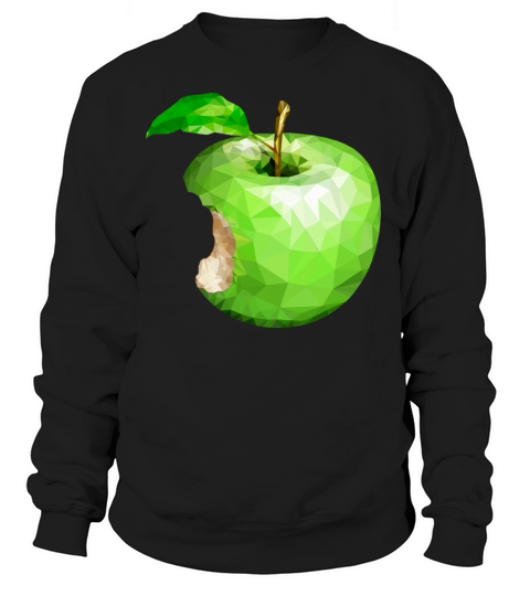 Green Apple With A Bite Women's Sweatshirt