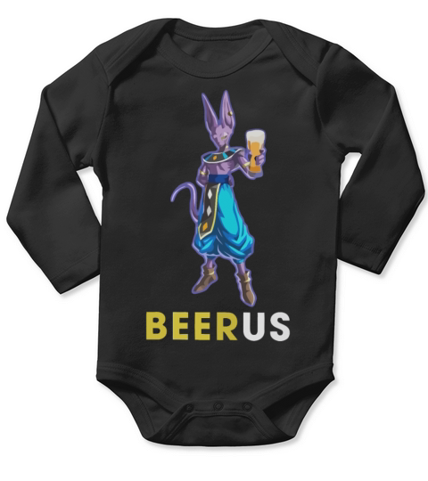 Dragon Ball Beerus with Beer Long Sleeve Baby One-Piece
