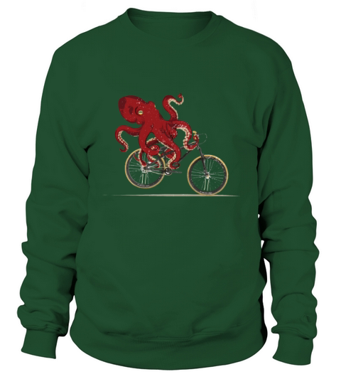 Cycling Octopus Bicycle Enthusiast Invertebrate Women's Sweatshirt