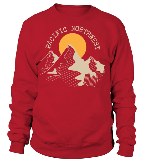 Pnw Pacific Northwest North West Mountain Women's Sweatshirt
