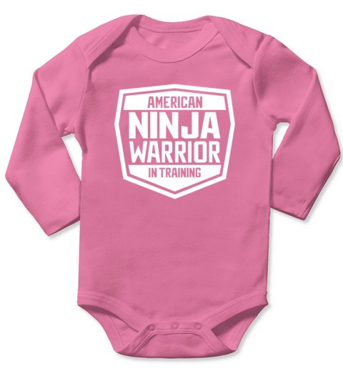 American Ninja Warrior In Training Tshirt Long Sleeve Baby One-Piece