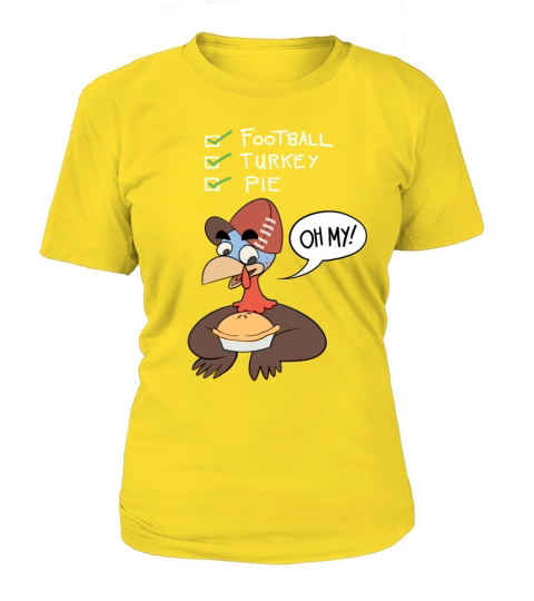 Funny thanksgiving and football shirt Women's T-Shirt