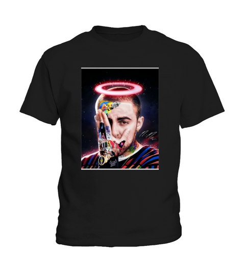 R.I.P Mac Miller Angel Artist Rapper signature shirt Kids T-Shirt