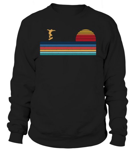 Skateboard Vintage 80S 90S Retro Women's Sweatshirt