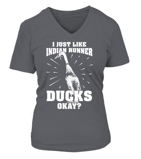 Runner ducks gift poultry duck owner Women's V-Neck T-shirt