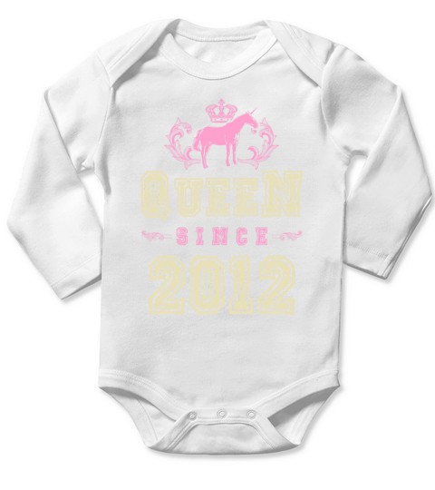 2012 Queen unicorn Long Sleeve Baby One-Piece