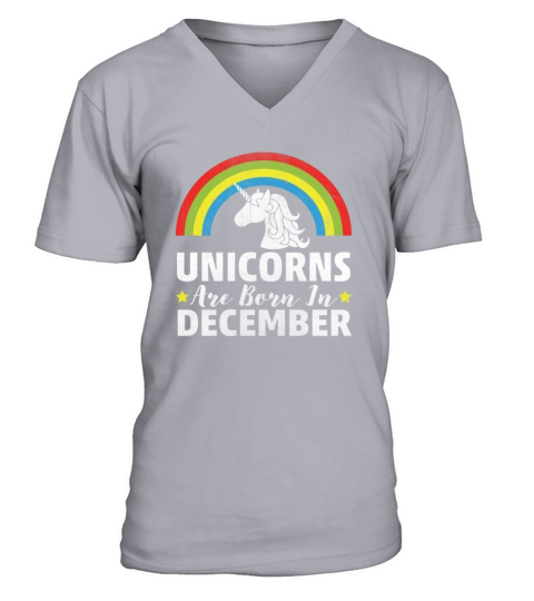 Unicorns Are Born In December Men's V-Neck T-shirt
