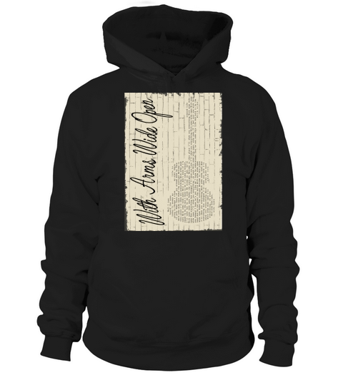 With Arms,  Wide Open Hoodie Unisex