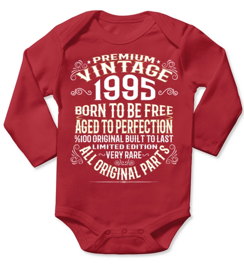 PREMIUM VINTAGE 1995 Long Sleeve Baby One-Piece