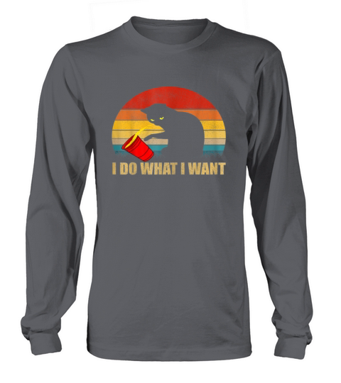 i do what i want cat t shirt ds4 Women's Long Sleeve