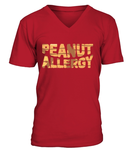 Peanut Allergy Men's V-Neck T-shirt