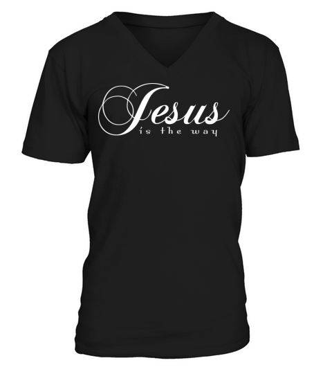 Jesus is the Way Men's V-Neck T-shirt
