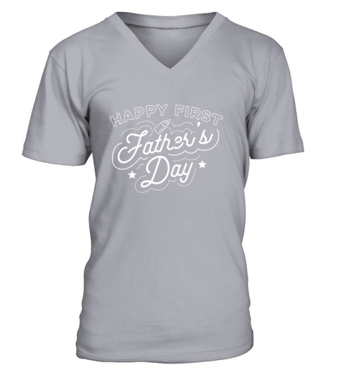 Happy First Fathers Day Men's V-Neck T-shirt
