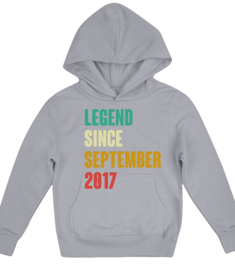 September 2017 5th Birthday 5 Years Old Bday Gift Kids Hoodie