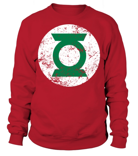 Justice League Green Lantern Logo Vintage Men's Sweatshirt