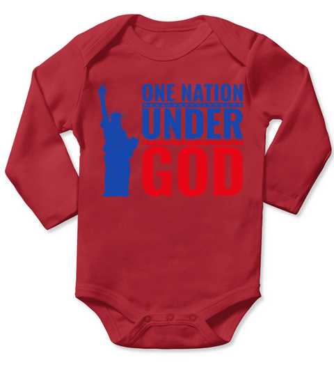 One Nation Under GOD Long Sleeve Baby One-Piece